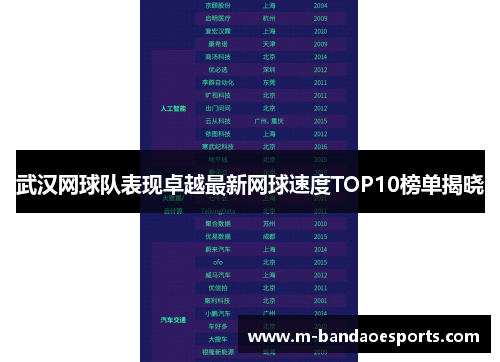 武汉网球队表现卓越最新网球速度TOP10榜单揭晓
